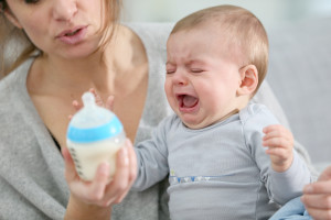 Baby crying because of gas pain